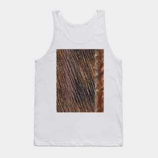 modern pattern in shades of brown and beige with a decorative vertical band Tank Top